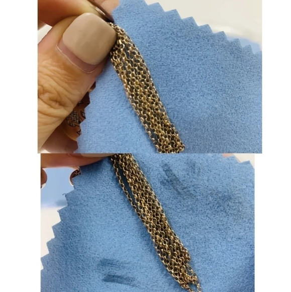 (3) Jewelry cleaning polishing cloths, large blue - Picture 4 of 5